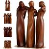 Generic 4 statuette dell'amicizia in resina dipinta a mano, simbolo di amore e legame, regalo significativo dell'amicizia per donne, decorazione per la scrivania della casa, il soggiorno (3 pezzi)