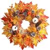 Vistnale Ghirlande Autunnali per Porta d'ingresso|Ghirlanda Autunnale 18'', Zucca Foglia d'Acero, Arancione, per Porta 'Ingresso