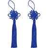 Makhry 10 Pezzi Nappe Cinesi in Seta Fatte a Mano per Porta-Blu | Nappe in Raso di Seta con Nodi Cinesi per Decorazione Auto,Casa,Hobby,Artigianato e Fai da Te