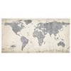 Posterlounge Mappa del mondo vintage Poster | 120 x 60 cm Beige Quadri Decorazione per pareti
