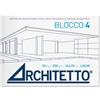 POOL ARCHITETTO - ALBUM DA DISEGNO 4 LISCIO SQUADRATO 33X48 CM. / 20 FOGLI