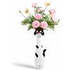 YNNHUDEEP Vaso da fiori a forma di gatto, fatto a mano, divertente vaso da scrivania, vaso decorativo stravagante, adatto per fiori, mensole, caminetto, matrimonio, camera da letto, decorazione per tavolo da