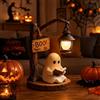 CLIUNT Fantasma Sotto la Lampada, Lanterna da Lettura con Fantasmi, Luce Notturna con Fantasmi Illuminati, Decorazione per Halloween, per Lettori e Amanti dei Libri, Letto, Libreria