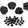 PDKKFF 4 Tappi in Gomma 43mm, Tappi in Silicone per Fori Rotondi 42-43mm | Tappo in Siliconica Impermeabili Nero, Silicone Gomma Fori Tappo, per Mobili, Bottiglie, Tubi, Auto