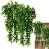 zwxqe Pianta finta da appendere, 80 cm, piante da appendere per matrimoni, pareti, casa, patio, interni ed esterni, verde finto