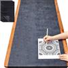 Dinifee 5 fogli di carta carbone grande per tracciare 50 x 200 cm, carta trasferibile in grafite, carta carbone cerata per legno, carta, tela, modelli di lavorazione del legno, tessuto, disegno per