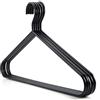 HANGERWORLD 5 Grucce in Metallo Cromato Nero 45cm Extra Strong per Cappotti e Giacche in Pelle