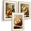Nacnic Set Di 3 Stampe Per La Decorazione Della Cucina Arte Murale Decorativa A Tema Natura Morta Poster Da Parete Rustico Stile Ideale Per Dispensa E Panetteria. Dimensioni A4 Senza Cornice