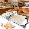 ZHPPED Macchina Stendipasta Professionale da Tavolo | Sfogliatrice Elettrica Regolabile (2-30 Mm) per Impasti per Croissant, Pizza E Pasta | Design Pieghevole in Acciaio Inox