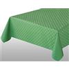 Preziosa QUADROTTA TOVAGLIA da TAVOLA ANTIMACCHIA 18-24 Persone 140X360 No Stiro Idrorepellente Vari Colori (Verde Mela)