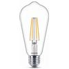 Philips Lighting Lampadina LED Edison Filamento ST64, Equivalente a 60W, Attacco E27, Luce Bianca Calda, 2700K, non Dimmerabile