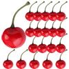 Generico Centrotavola di Ciliegie per Tavoli 20 Pezzi Oggetti Di Scena Fotografici | Ciliegie Decorative Artificiali per la Sala da Pranzo, Feste, Cucina, Piano di Lavoro, Esposizione per le