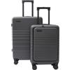 ETERNITIVE E2 - 2 valigie 98 L cabina 38 L + media 60 L TSA grigio scuro | Tasca porta PC sul trolley cabina, lucchetto TSA su ogni valigia, riponibili l'una nell'altra - cabina + stiva