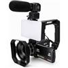 Elprico Videocamera 8K Videocamera Vlog WiFi da 96 MP con Zoom 18X | Touch Screen da 3 Pollici a 270°, Zoom Digitale 18X, Stabilizzazione Elettronica, Trasferimento WiFi, Microfono Esterno e