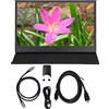KIMISS Monitor Portatile da 13,3 Pollici Monitor Portatile per Laptop 1440P HD IPS Schermo Full HD Schermo Schermo Schermo Schermo di Tipo C Schermo Esterno per Telefono Portatile per