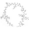 Cosswe Orecchini da sposa per capelli da sposa con strass