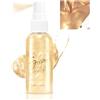 Jutqut Spray glitterato per capelli e corpo, spray per vestiti con glitter dorati, trucco per capelli e corpo, per carnevale, illuminante cosmetico per feste rave (oro)