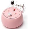 GHWMYD 3 in 1 dispositivo di microdermoabrasione al diamante(rosa) | dispositivo per esfoliazione e rimozione dei punti neri, dispositivo per la cura del viso per uso domestico in spa