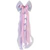 Husalsea Fiocco per Capelli Grande da 60 * 15cm Accessori Capelli per Donne, Ragazze, Fiocchi per Capelli Morbidi in Seta, Accessori Capelli (Viola rosato)