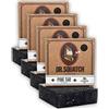 Dr. Squatch Pine Tar Soap 4-Pack Bundle - Bar Soap for Men with Natural Woodsy Scent and Skin Exfoliating Scrub - Handmade with Pine, Coconut, Olive Organic Oils in USA (4 Bar Set)