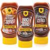 Rabeko Zero Sauce -mix American BBQ/Teriyaki/Curry-Ketchup, 3 x 350ml senza zucchero e a basso contenuto di grassi - prodotti sani, a basso contenuto di carboidrati e calorie per insalate
