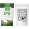 NatureHolic set gamberetti, Nano Bites 25 g + MineralCube 30 g | Un mangime in microstick e una fonte minerale: Nano Bites più MineralCube Pure Mineral, in due confezioni separate.