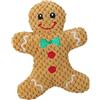 SKKWJEGE Simpatico cane che squittisce giocattolo di peluche per Natale campeggio omino di pan di zenzero