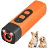 Generico Dispositivo antiabbaio per cani, repellente ultrasonico 2 in 1 con USB, 3 modalità, dispositivo deterrente per cani con display HD e torcia LED, per cani di piccola, media e grande taglia (1pcs)