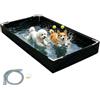 Yplkm Vasca per Rettili Piscina Portatile A Prova di Perdite per Animali | Acquario Da Rettili Per Gamberi, Granchi, Abitazione, Giardino, Cortile, Interno Ed Esterno E Sala D
