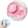 Generic Palla per criceti, 18 cm, trasparente, per corsa, criceti, roditori, giocattolo per piccoli animali domestici, in plastica, graziose, per criceti e topi (rosa)