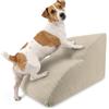 murando - Scala per Cani Piccoli, 2 Gradini 30cm, Scaletta per Cani e Gatti | Scale per Cane, Antiscivolo, per Letto Divano e Auto, Fodera Sfoderabile e Lavabile, Produzione EU, Corda Beige