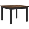 HKLGBVCR Tavolino rettangolare in legno composito rovere, 50 x 50 x 36 cm
