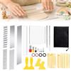 Biigdan 36 Pezzi Kit Argilla Autodurente Compatibile con Pasta Fimo | Strumento Ceramica con Rullo Acrilico, Lastra Acrilica, Lama Taglierina, Tagliapasta Pasta Polimerica, per Bambini