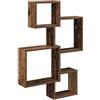 PUGYNBK Mensola a cubo da parete in legno per salone | Montaggio a parete, salvaspazio, decorativo, versatile, facile da pulire