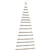 Generico Decorative Natural Wood Hanging Christmas Tree with Star Top - Space-Saving And Versatile 100x210 cm - Eco-Friendly Rustic Holiday Decor for Indoor Use