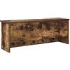 SYDE Appendiabiti da parete in rovere fumé | Legno lavorato, molteplici ganci, salvaspazio, facile installazione, design moderno