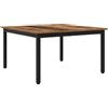 HKLGBVCR Tavolino rettangolare in legno composito e metallo 80x80x45 cm
