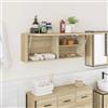 Generico Mobile da Bagno Rovere Sonoma 100x25x40 cm in Truciolato,Componenti di arredo Bagno