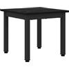 HKLGBVCR Tavolino rettangolare in legno composito e metallo, 40 x 40 x 36 cm, nero