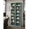 Ginhow Libreria Ufficio Verde 2 Pezzi Stretta 60 x 23,5 x 209,5 cm | Libreria soggiorno scaffale libri libreria ufficio mobile libreria scaffale alto contenitore per libri decorazioni e spazio