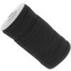 Kisangel Elastico da Cucito Nero 0,8cm per Gonne e Pantaloncini | Tagliabile su Misura, per Cucito e Riparazioni, Gomma Flessibile, Rotolo per Lavori di Stoffa