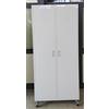 Fleda TRADING Armadio Guardaroba spogliatoio in Metallo Speciale Multiuso BIANCO su ruote Dim. 90x40x190 cm