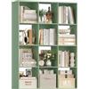 HOCSOK Libreria da 120 cm, con 12 scomparti aperti | Billy - Scaffale aperto per soggiorno, studio, cucina, salvaspazio, 120 x 29 x 91 cm