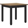 HKLGBVCR Tavolino rettangolare moderno in legno e metallo 40x40x36 cm