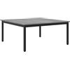 HKLGBVCR Tavolino rettangolare grigio Sonoma 100 x 100 x 45 cm Legno e Metallo