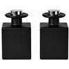Naapesi 2 Bottiglie Diffusori Vuoti in Vetro Nero, 150 ml Flaconi per Diffusorea | Contenitori Vuoti con Tappi per Oli Essenziali e Aromaterapia, Fragranze per Ambienti, per Casa, Ufficio, Fai-da-te, Nero