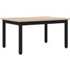 HKLGBVCR Tavolino rettangolare 70x50x36 cm Legno Composito e Metallo