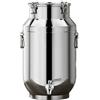 aliooila Contenitore Acciaio Inox 5 Litri con Rubinetto per Olio di Oliva Latte Tappi Latta Acciaio Inox contenitori Acciaio Inox per Alimenti Trasporto del Latte in Inossidabile Secchio(Capacity,5L)