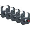 vhbw 5x nastro inchiostrato compatibile con Seiko/Seikosha BS175, K800, K875, QR375, QR395, ZR310 stampante ad aghi - nero