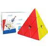 Moyu RS Pyraminx Cube Magnetic Piramid Puzzle Stickerless Magic Cube Easy Turn & Smooth Faster & Professional Triangle Cube(Magnetic Version)